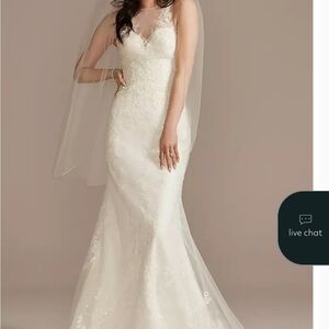 Elegant White Lace Wedding Dress